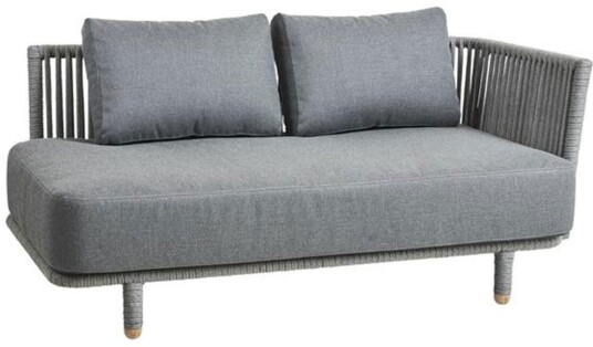 Cane Line Moments 2 Modulsoffa Vänster Utendørs Sofaer Foersom & Hiort Lorenzen Mdd