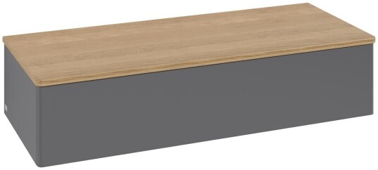 Villeroy & Boch Villeroy & Boch Antao Sideskap 120x50x26,8 cm u/lys Antrasitt/Eik