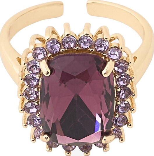 Ellos Collection Ring med dekorativ stein Lilla