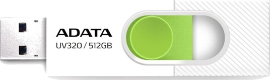 Adata Uv320 Usb-Flashstasjon 512 Gb Usb 3.2 Gen 1 Hvit/Grønn