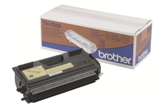 Brother TN7600 - Black Laser Toner - Laser toner Svart