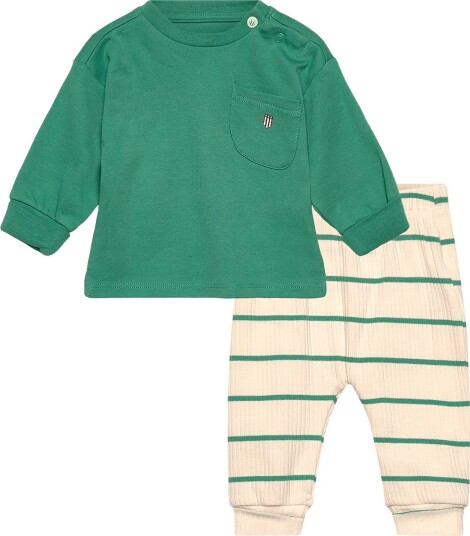 Gant Kids Crew And Striped Legging Set EARLY GREEN 74 Gant Kids Crew And Striped Legging Set EARLY GREEN 74