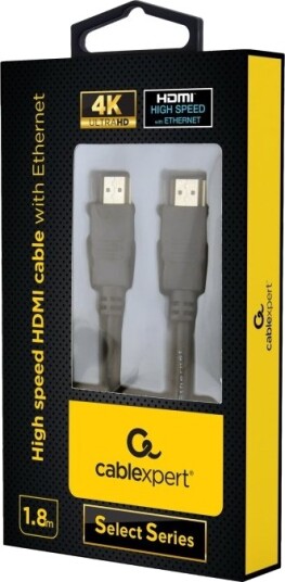 Cablexpert Select Series High Speed Hdmi Kabel Med Ethernet Hdmi Hann Til Hdmi Hann 1.8 M 4K Støtte 1080P Støtte 60 Hz