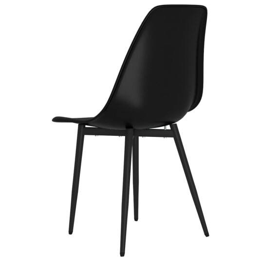 vidaXL Spisestoler 4 stk svart PP