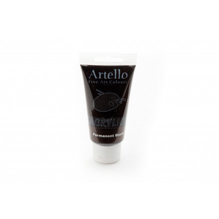 Artello Akrylmaling Kunstnerfarge Svart 75ml