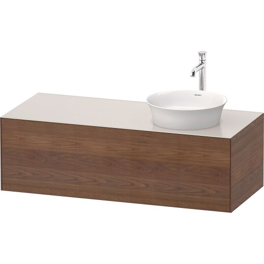 Duravit White Tulip Servantskap 1 skuff 130x55x40,8 cm Valnøtt/Nordisk Hvit
