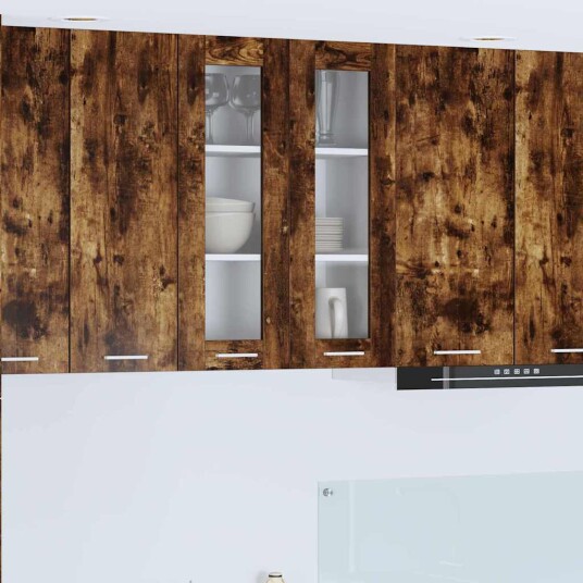  Hengende skap Riga Røkt eik 60 x 31 x 80 cm Konstruert tre
