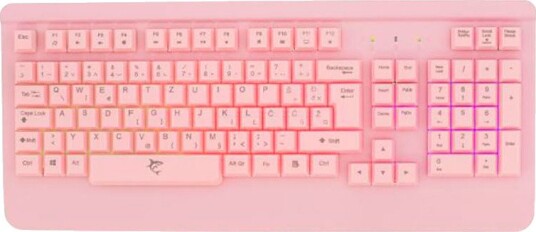 White Shark GK-2103 Gamingtastatur med RGB-belysning Membran Rosa