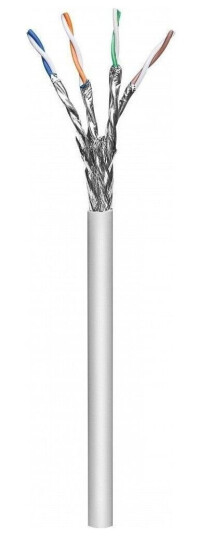 Techly Itp-C6a-Fls100 100 M Cat6a S/Ftp (S-Stp) Grå