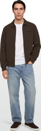 Calvin Klein Ls Cooling Spacer Fz Shirt Jacke   Brown   XS