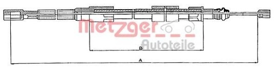 Metzger Tautrekk parkeringsbrems METZGER 10.7211