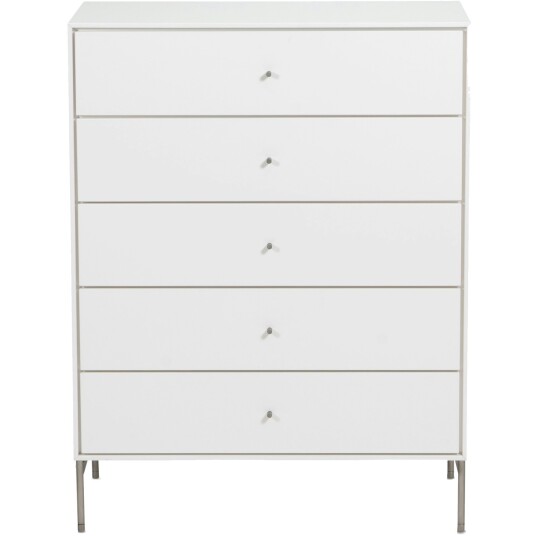 Mavis Volt Kommode Fem Skuffer 80x40x105 cm Hvit Mavis Volt Kommode Fem Skuffer 80x40x105 cm Hvit