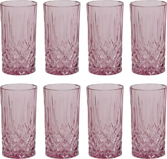 Nova Dynamic Longdrinkglass 300ml 8pk Rosa