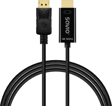 Savio Cl 189 Displayport Til Hdmi 4K 60 Hz Kabel Savio Cl 189 Displayport Til Hdmi 4K 60 Hz Kabel