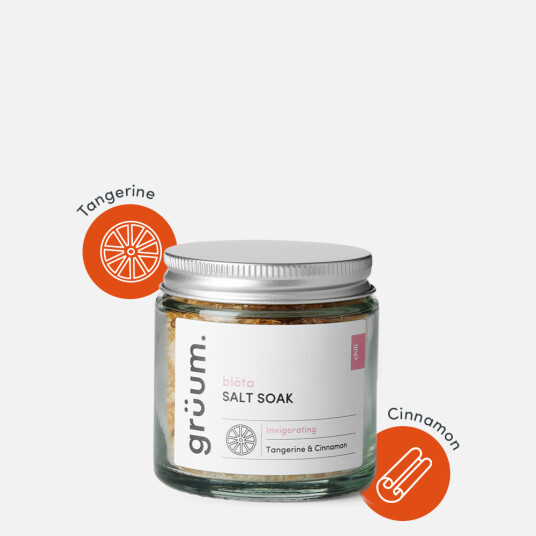 grüum blöta Salt Soak Tangerine and Cinnamon