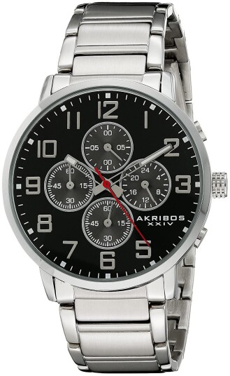 Akribos XXIV Herreklokke AK810SSB Sort/Stål Ø42 mm