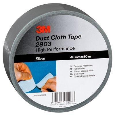 3M Lerretstape 48mmx50m silver