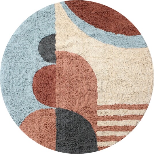 Runde tepper Osmery Natural Cotton Shaggy multi Størrelse: Ø 200 cm