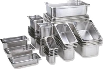 Kantine 1/2 Gn 6 Ltr 32.5X26.5X10 Cm Rustfrit Stål,6 Stk/Pk