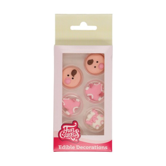 Funcakes Spiselig Kakepynt Babyjente Pk/12 