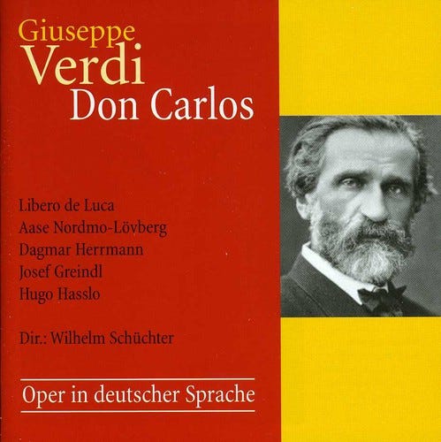 Wilhelm Schüchter  Don Carlos  CD