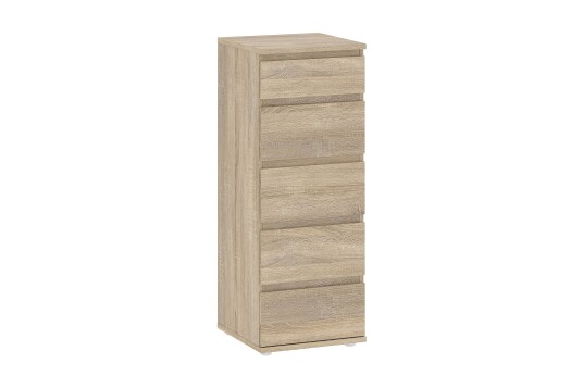 Rengo Kommode Smal 5 Skuffer Eik