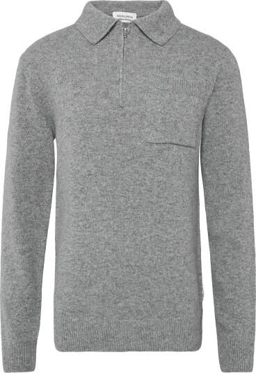 Casual Friday Cffelipo Lambswool Polo Knit   Grey   S