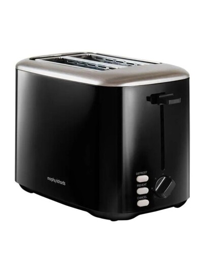 Morphy Richards 222064 Brødrister 2 Skiver Rustfritt Stål 800 W Sort