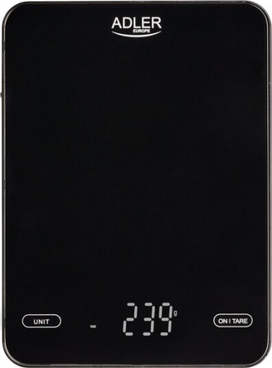Adler AD 3177b Kjøkkenvekt 10 kg, USB-lading, svart Adler AD 3177b Kjøkkenvekt 10 kg, USB-lading, svart