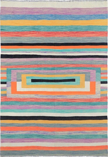 Orientalsk Teppe Kelim Hand Woven 209 x 298 cm Størrelse: 209 x 298 cm Orientalsk Teppe Kelim Hand Woven 209 x 298 cm Størrelse: 209 x 298 cm