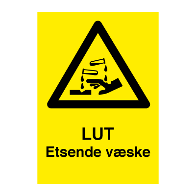Jo Safety LUT Etsende væske Plast P A4 297 x 210 mm 6307004PA4 Jo Safety LUT Etsende væske Plast P A4 297 x 210 mm 6307004PA4