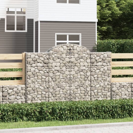  Gabionkurver buede 40 stk 200x50x140/160 cm galvanisert jern
