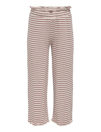 Kids Only Kmgmaude Life Stripe Wide Pant Jrs Noos Beige 92