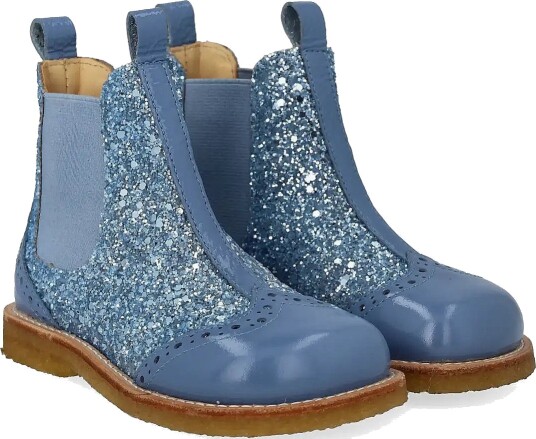 ANGULUS Booties Flat With Elastic Blue 24