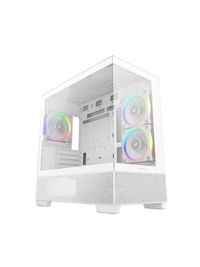DeepCool CG380 3F Minitower Kabinett Hvit med Vindu DeepCool CG380 3F Minitower Kabinett Hvit med Vindu