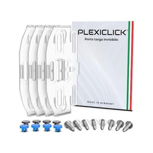 Nummerskiltholder Plexiclick V1 for to skilt