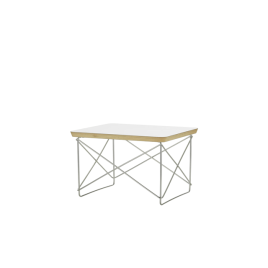 Vitra Occasional Table LTR Nattbord/Sidebord Hvit Laminat/Rustfritt Stål Vitra Occasional Table LTR Nattbord/Sidebord Hvit Laminat/Rustfritt Stål