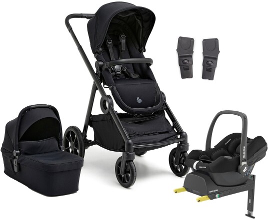 Beemoo Pro Multi 2 Duovogn inkl. Maxi-Cosi CabrioFix Babybilstol &  Base Coffee Black