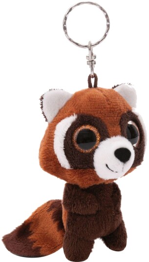 Nici Glubschis Bamse Nøkkelring 9 cm Rød Panda Robidu