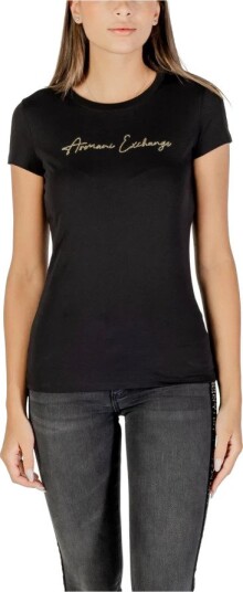 Armani Exchange Dame Topper Svart XL,