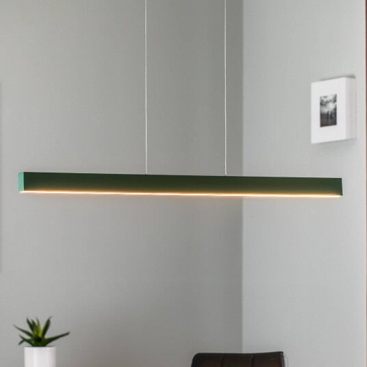 Argon LED-hengelampe Broll grønn