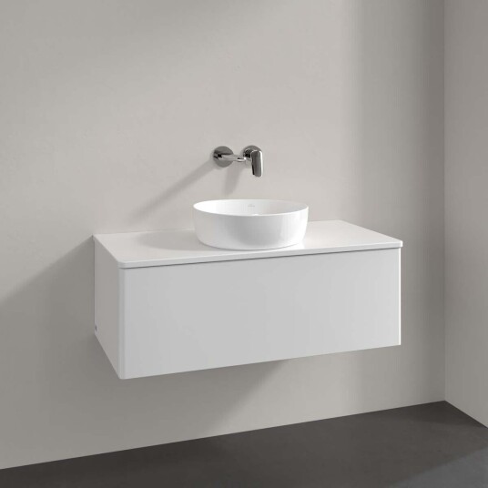 Villeroy & Boch  Antao Servantskap med 1 skuff 100x50x36 cm m/lys Hvit Høyglans