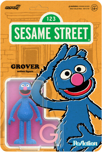 Sesame Street ReAction Figures Wv5 Grover
