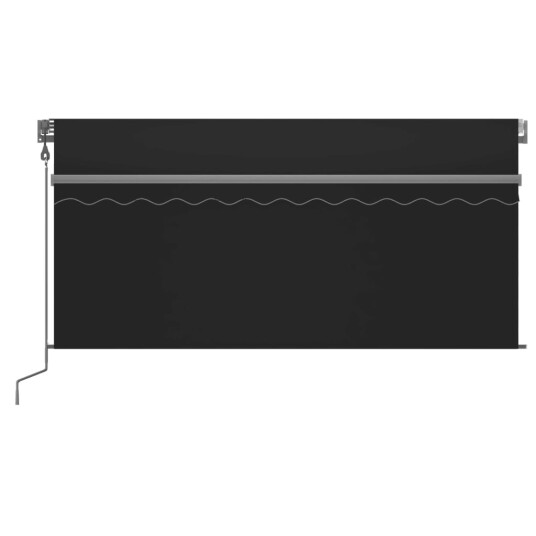 vidaXL Automatisk markise rullegardin LED vindsensor 3,5x2,5 m