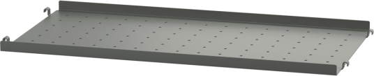 String hylleplate metall Mørkegrå 58x20 cm lav kant String hylleplate metall Mørkegrå 58x20 cm lav kant