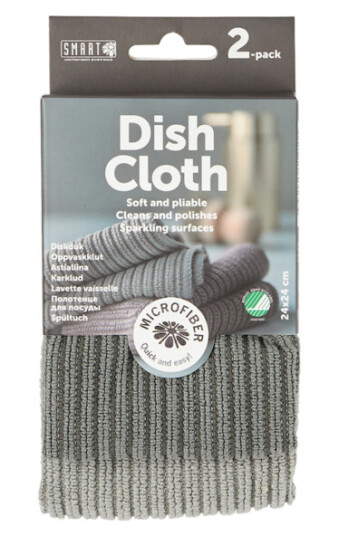 SMART MICROFIBER OPPVASKKLUT GRÅ 2-PK