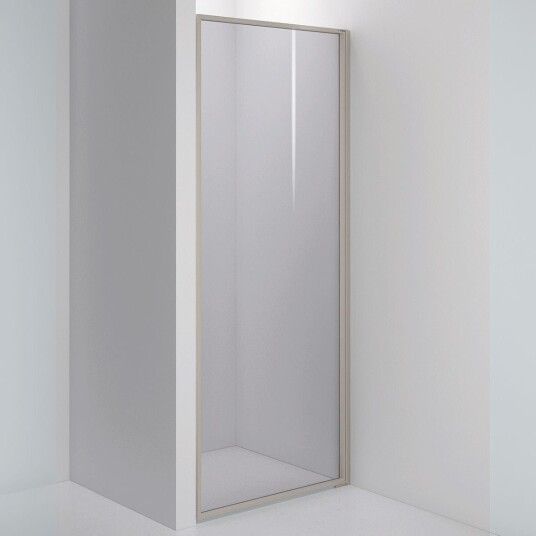 INR Iconic Nordic Rooms Dusjvegg Edge 2 Måltilpasset - Høyre / Stone Grått Glass