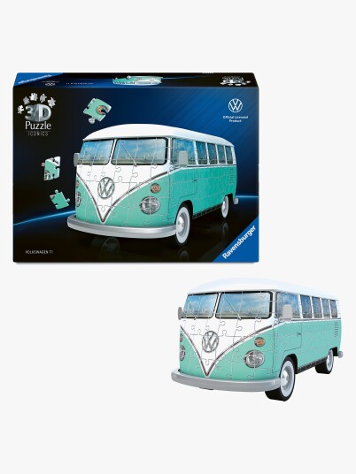 Ravensburger Volkswagen T1 Bulli 3D Puzzle 108pc 3D Puslespill Ravensburger Volkswagen T1 Bulli 3D Puzzle 108pc 3D Puslespill