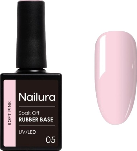 Nailura Rubber Base 5 – Soft Pink – 10 ml Nailura Rubber Base 5 – Soft Pink – 10 ml