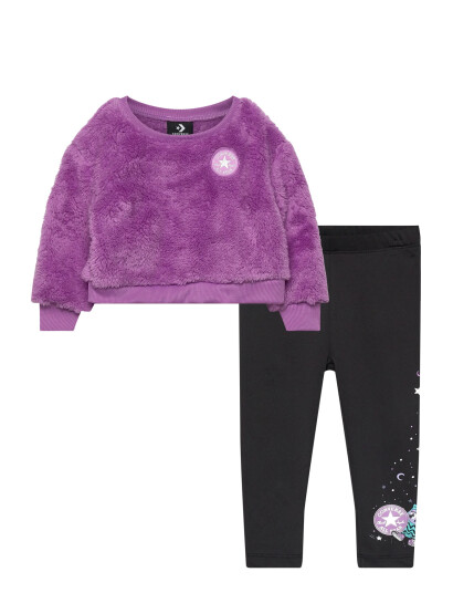 Converse Gg Legging Set Purple 86/92CM Converse Gg Legging Set Purple 86/92CM